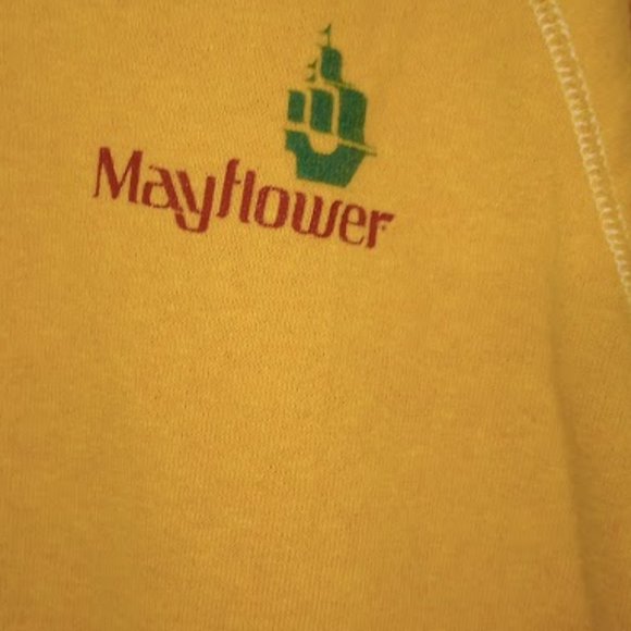 Vintage Yellow Pullover Mayflower Crew Neck Size Large - Picture 3 of 7